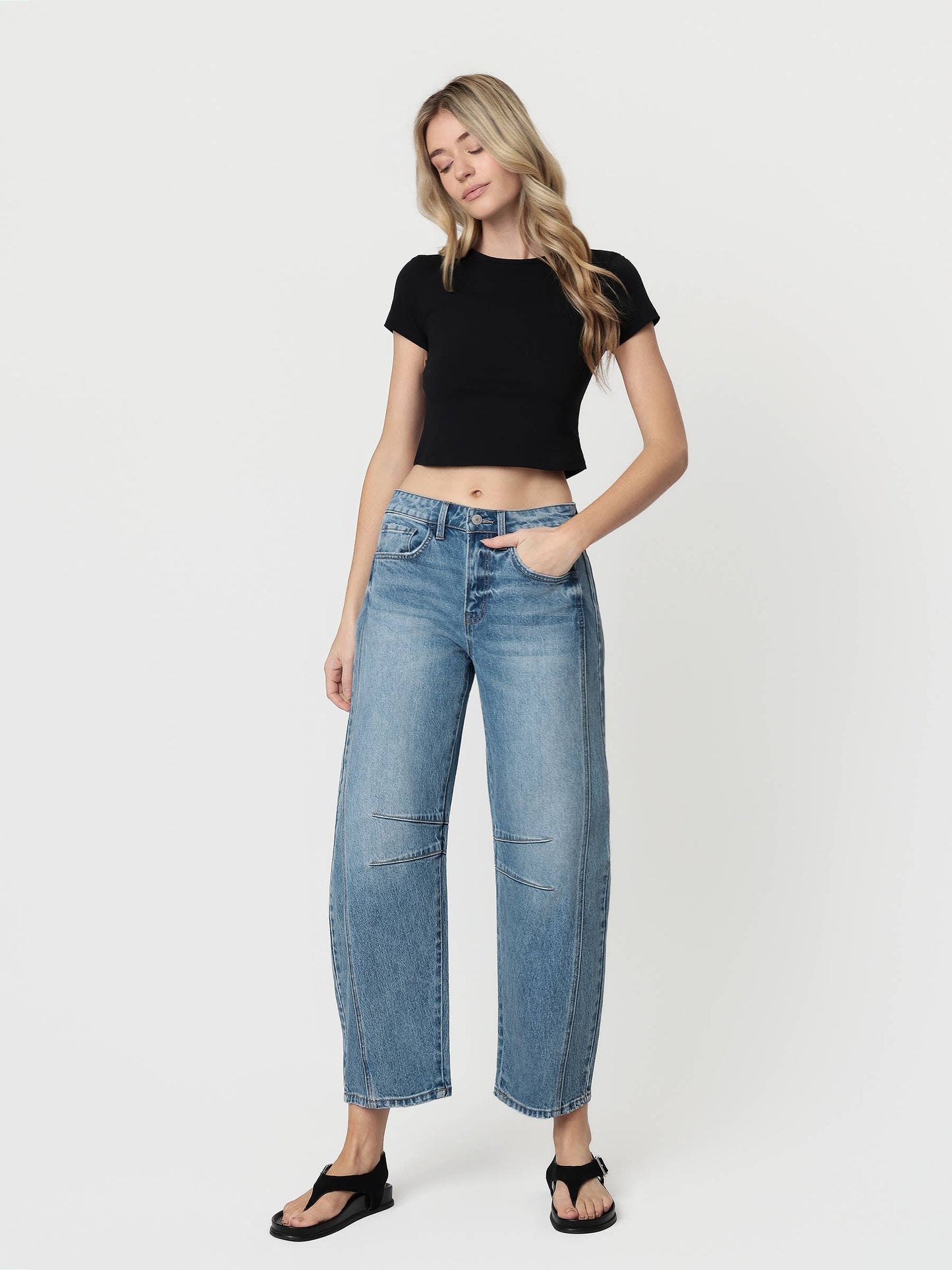 Romie Barrel Leg Jeans
