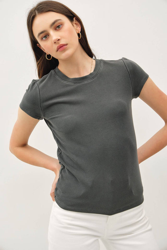 Ribbed Tee