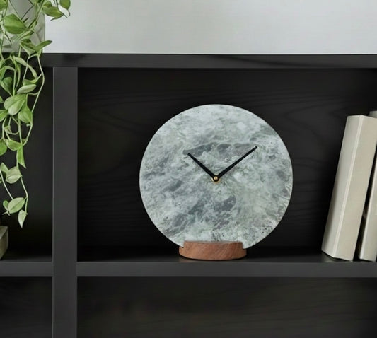Round Marble Clock