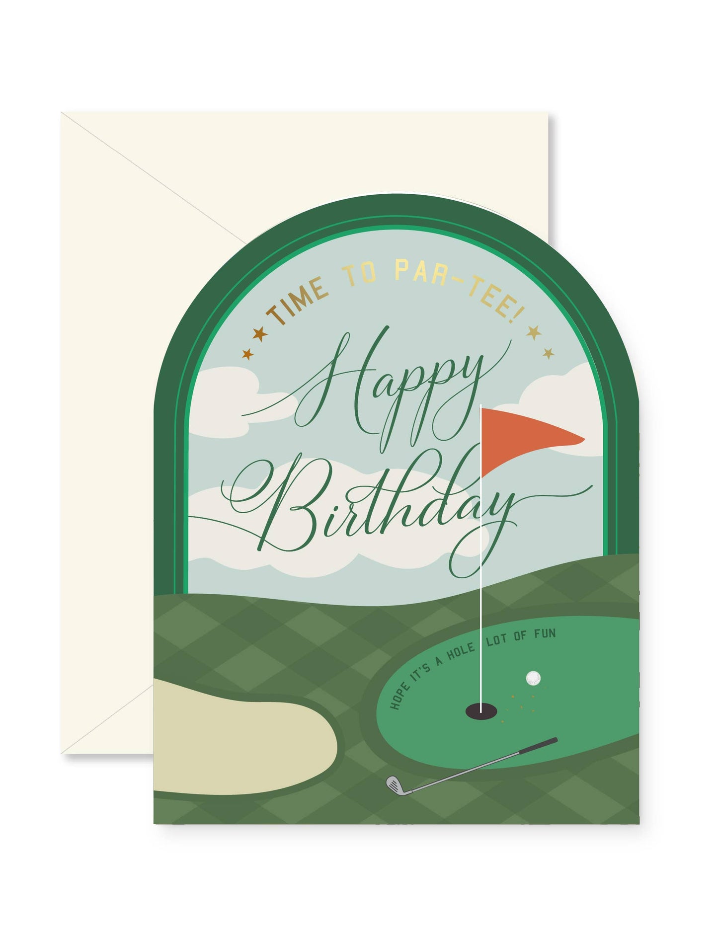Time to Par-Tee Golf Birthday Card