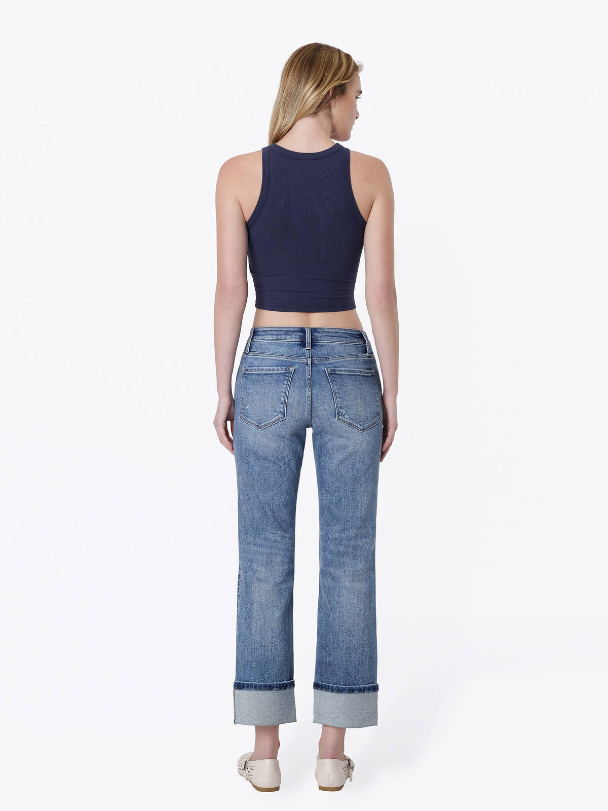 Orion Cuffed Straight Jeans
