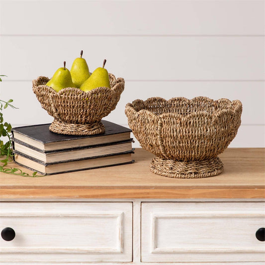 Scalloped Seagrass Bowl