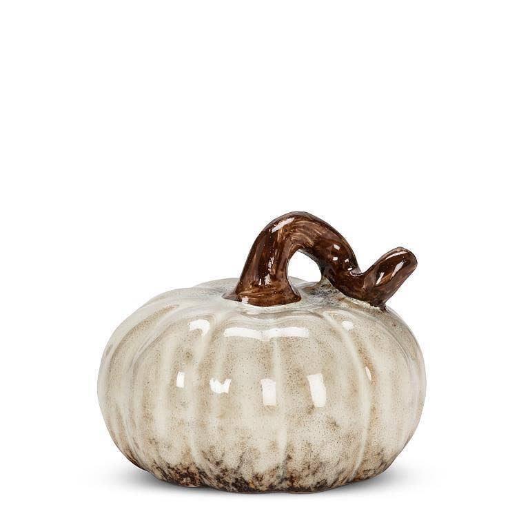 Glazed Ceramic Pumpkin