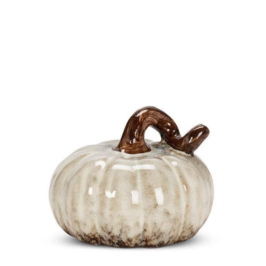 Glazed Ceramic Pumpkin