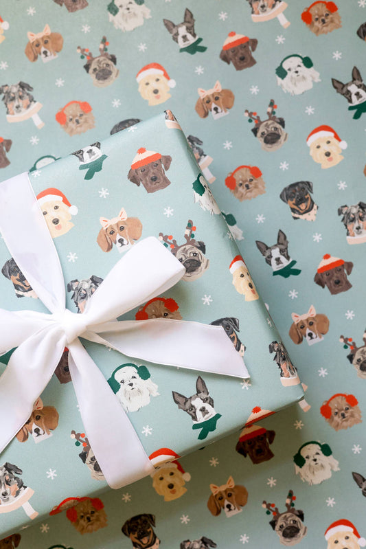 Holiday Dogs Wrapping Paper 2