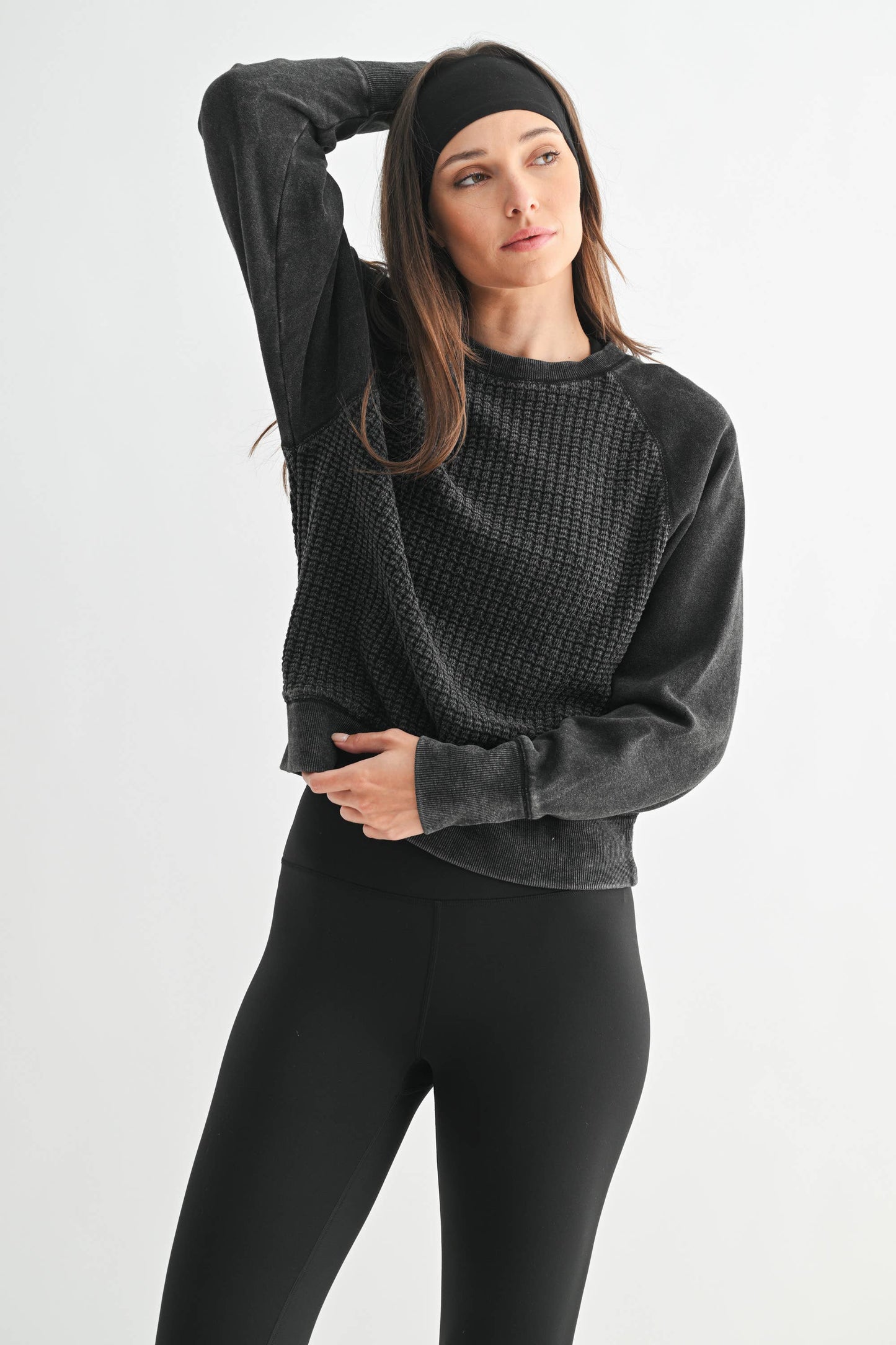 Hayley Waffle Knit Pullover
