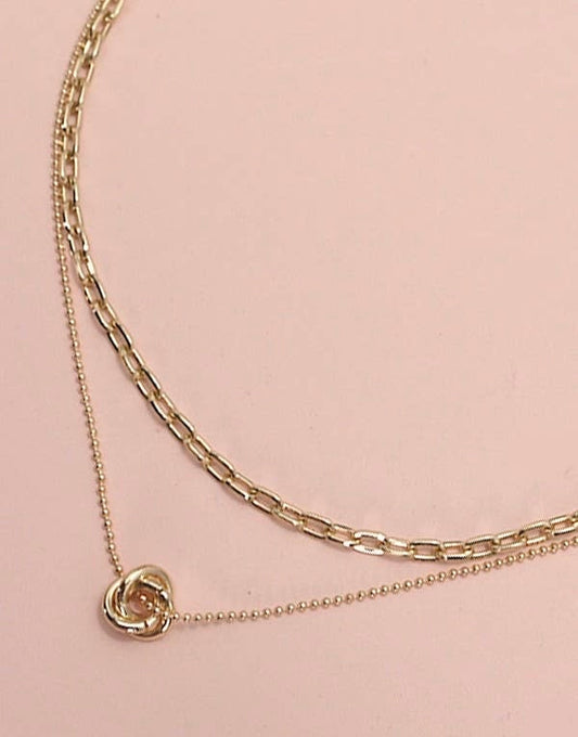 Gold Knot Necklace