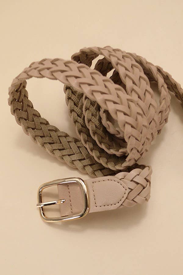 Braided Faux Leather Belt 2