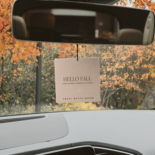 Hello Fall Car Freshener