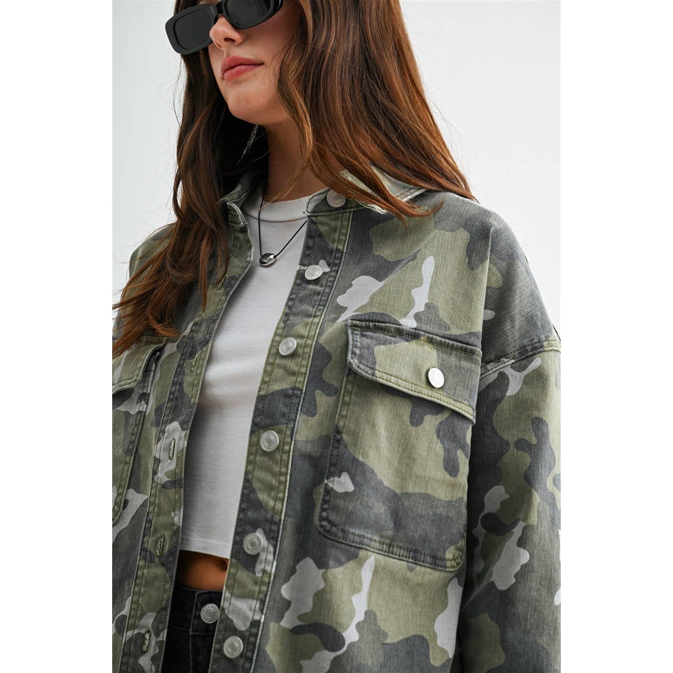 Camo Denim Jacket