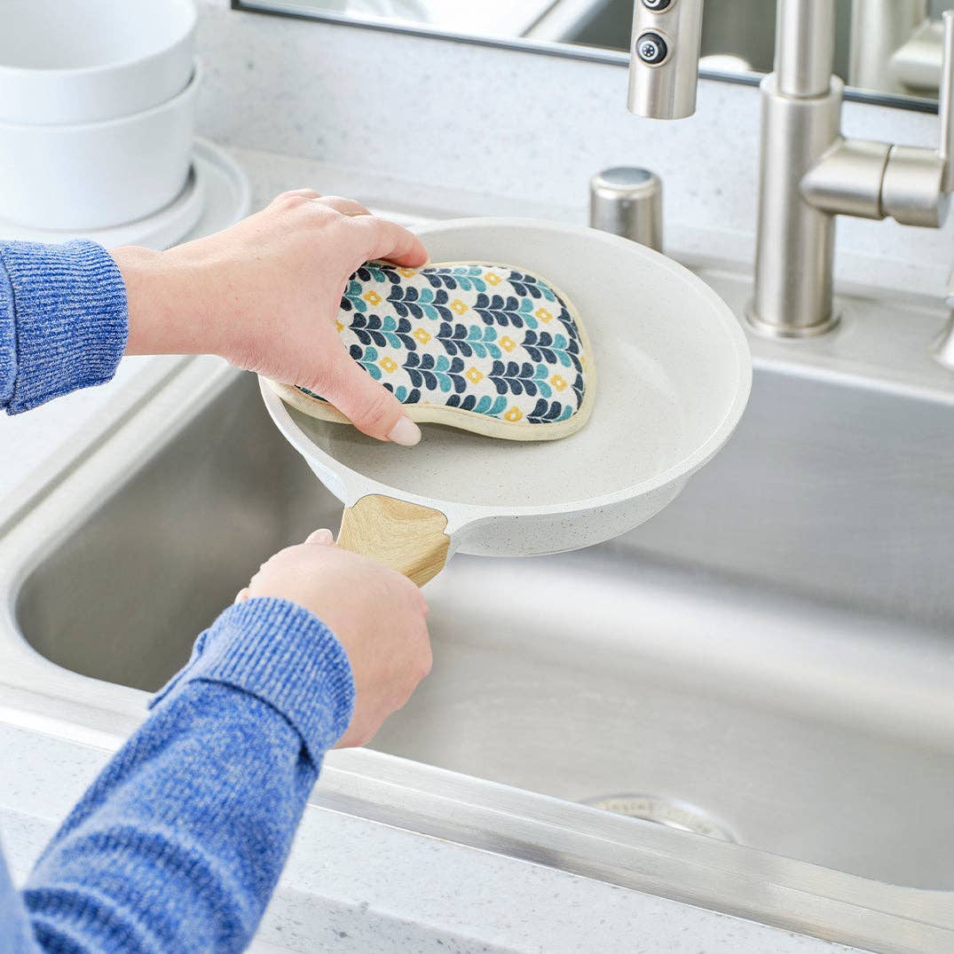 S/4 Colorful Leaves Reusable Scrubbies