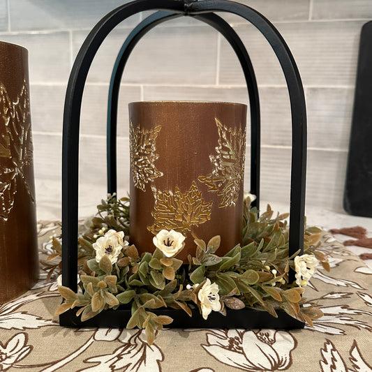 Bronze Leaf Lantern