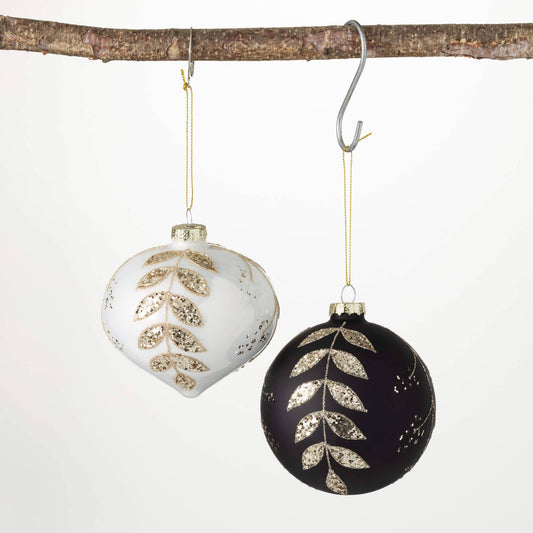 Glitter Leaf Ornament