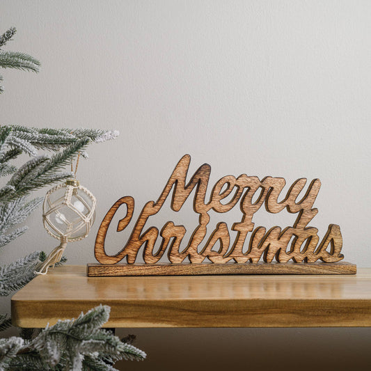 Merry Christmas Wood Sign