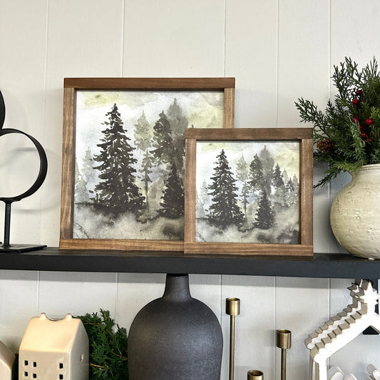 Evergreen Forest Print