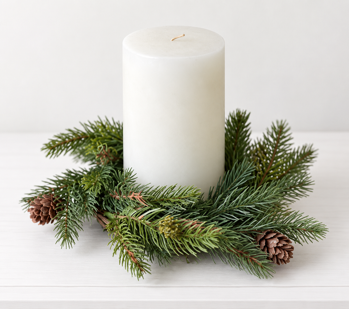 White Spruce Candle Ring