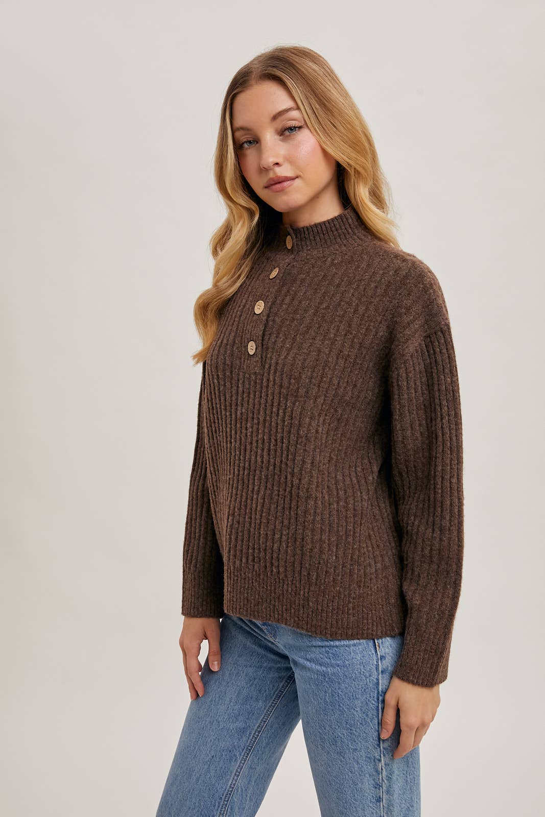 Miley Button Sweater