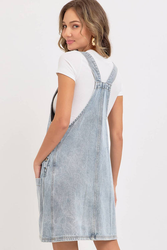 Briana Overall Denim Dress