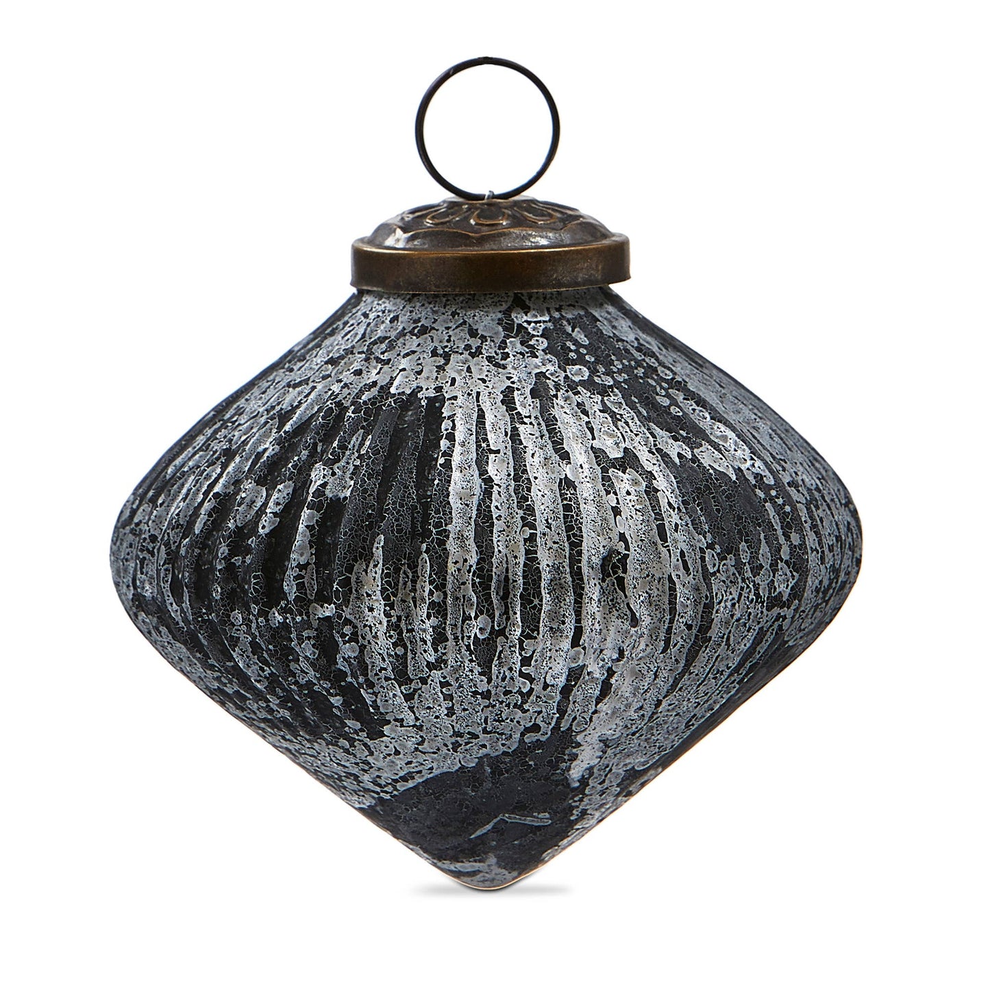 Ribbed Glass Ornament