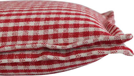 Red and White Gingham Pillow 2