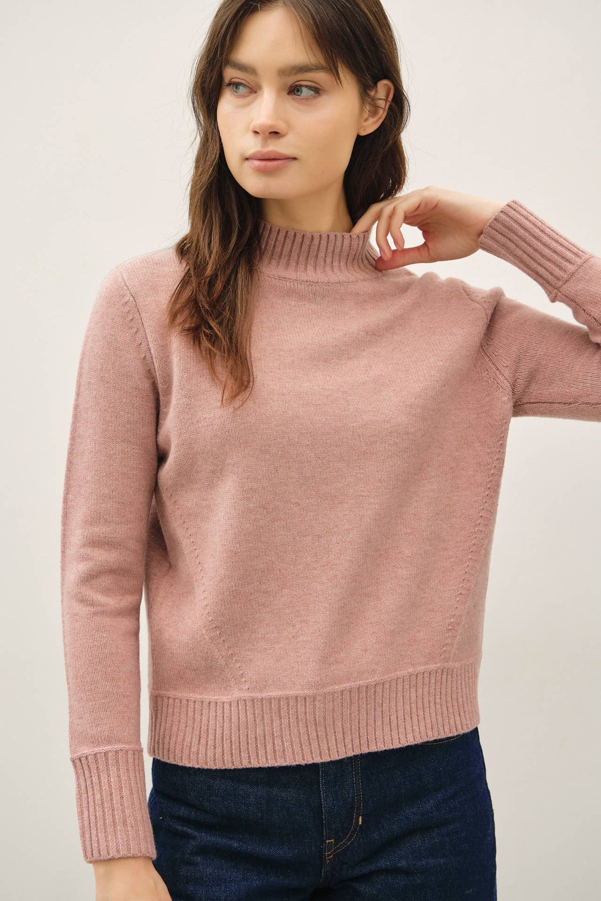 Classic Mock Neck Sweater