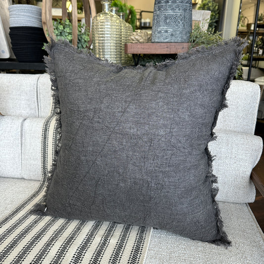 Stonewashed Charcoal Pillow