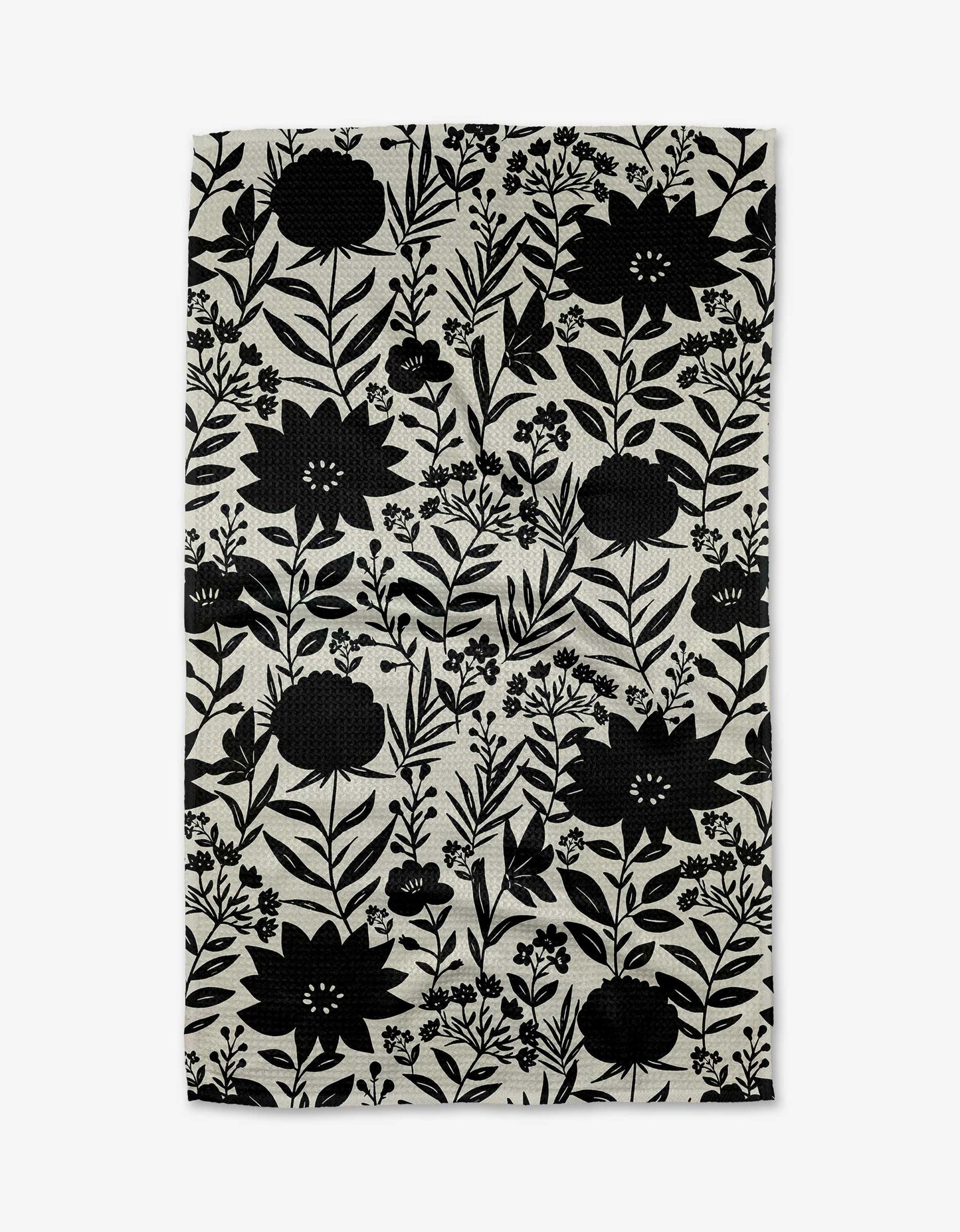 Geometry Shadow Flower Tea Towel