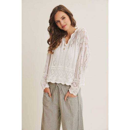 Mandie Crochet Top