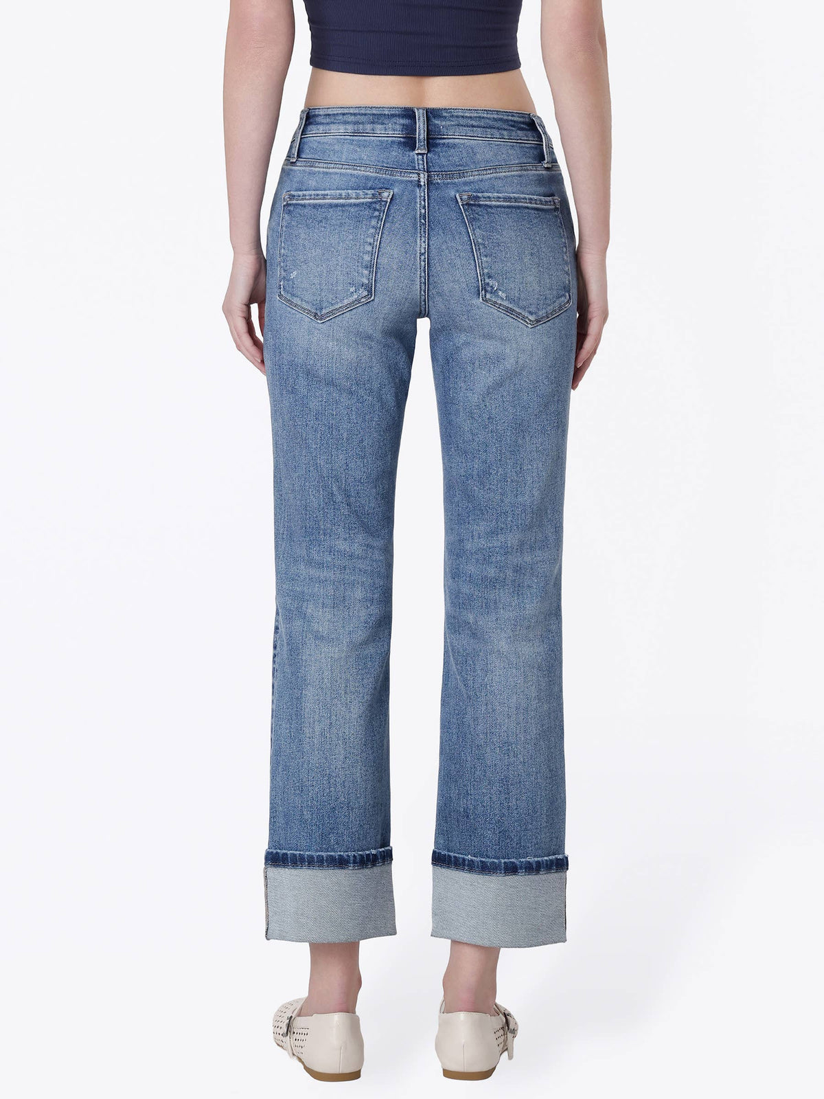 Orion Cuffed Straight Jeans