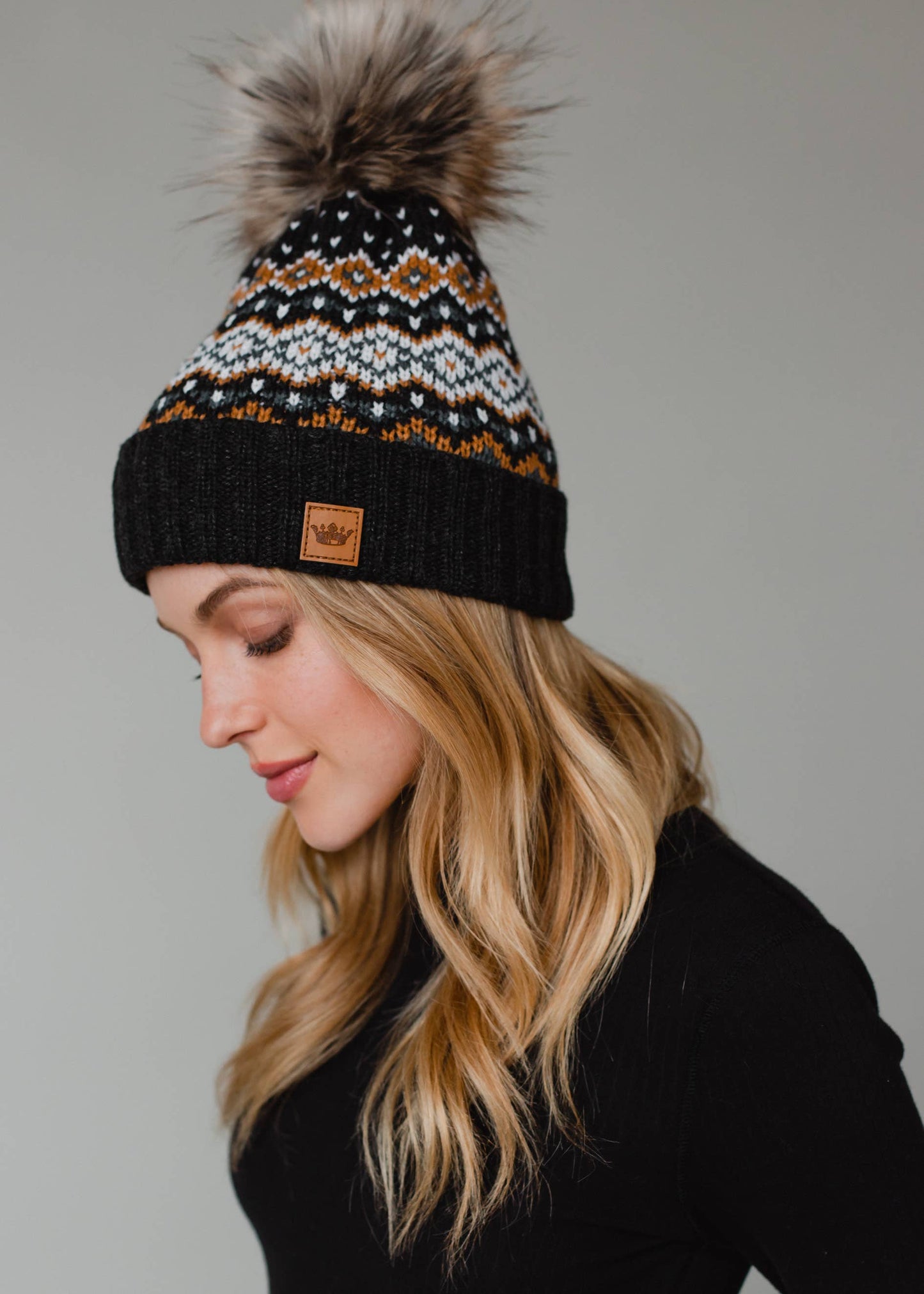 Westin Pattern Pom Hat