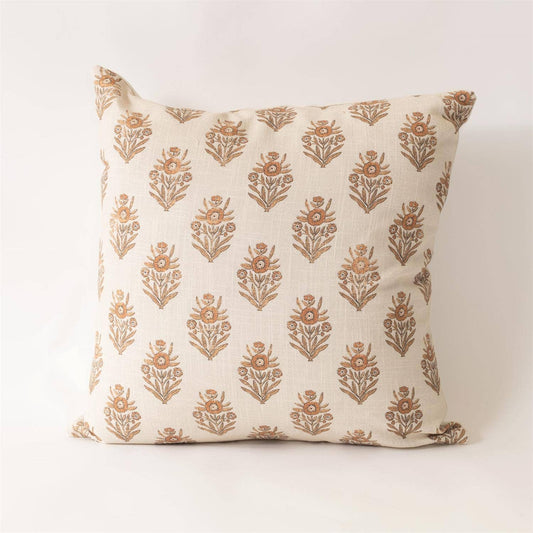 Terracotta Block Print Pillow
