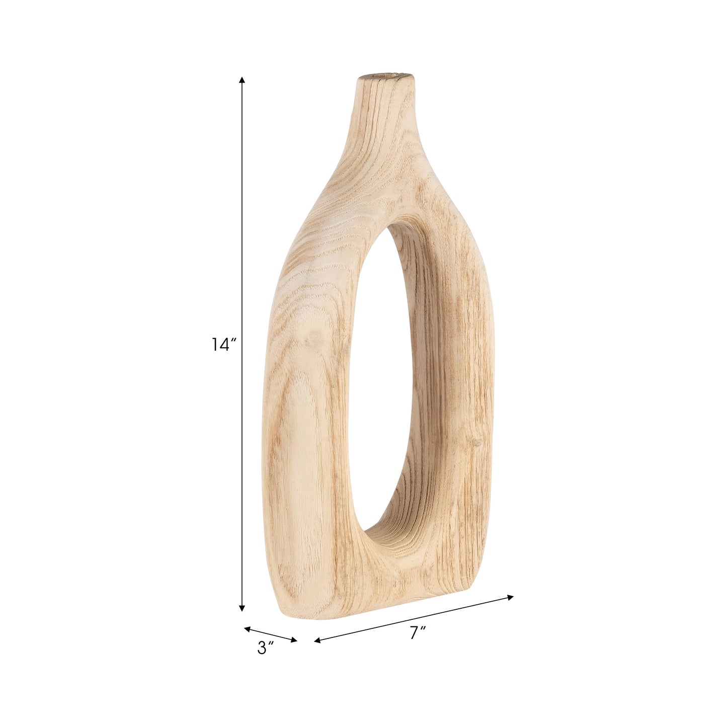 Modern Wood Vase