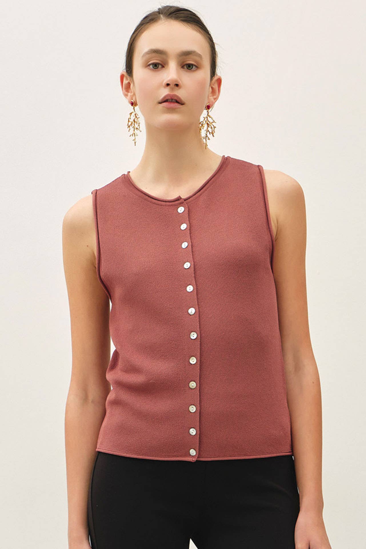Tenile Button Top