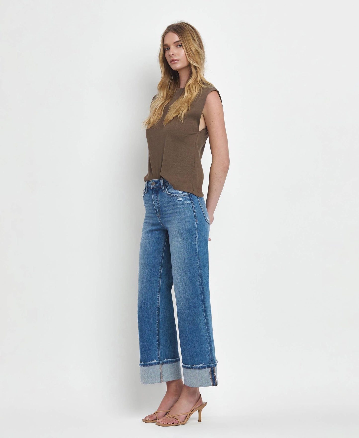 Madyson Cuff Wide Leg Jeans