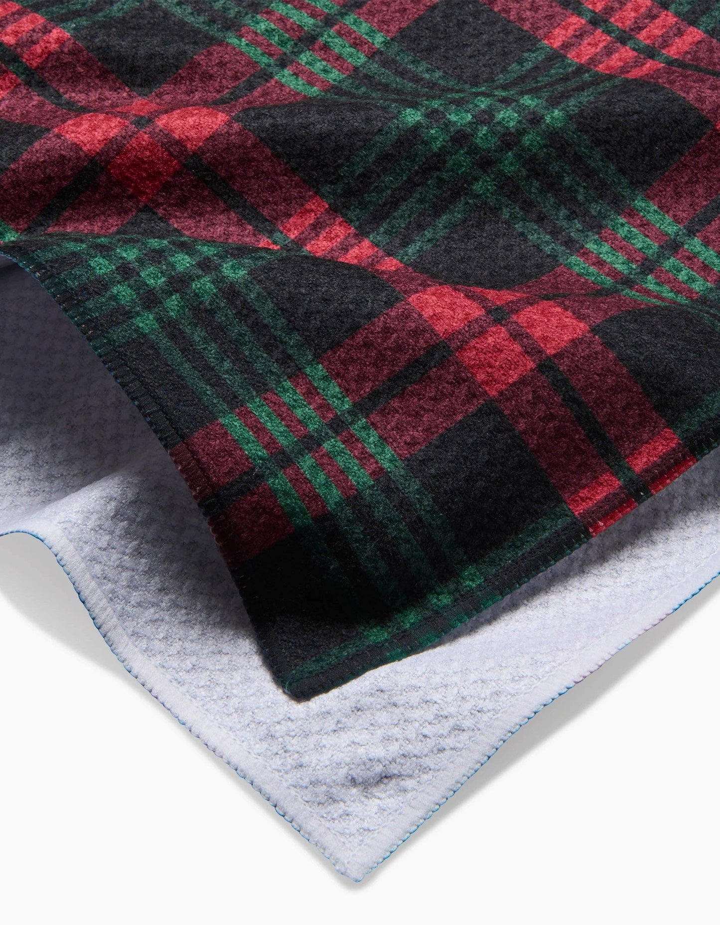 Geometry Very Merry Plaid Tea Towel