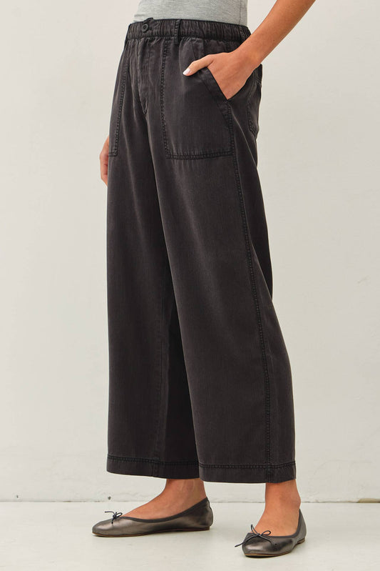Wide Leg Tencel Pants