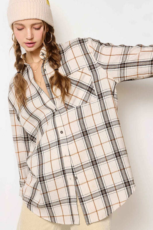 Emery Plaid Top