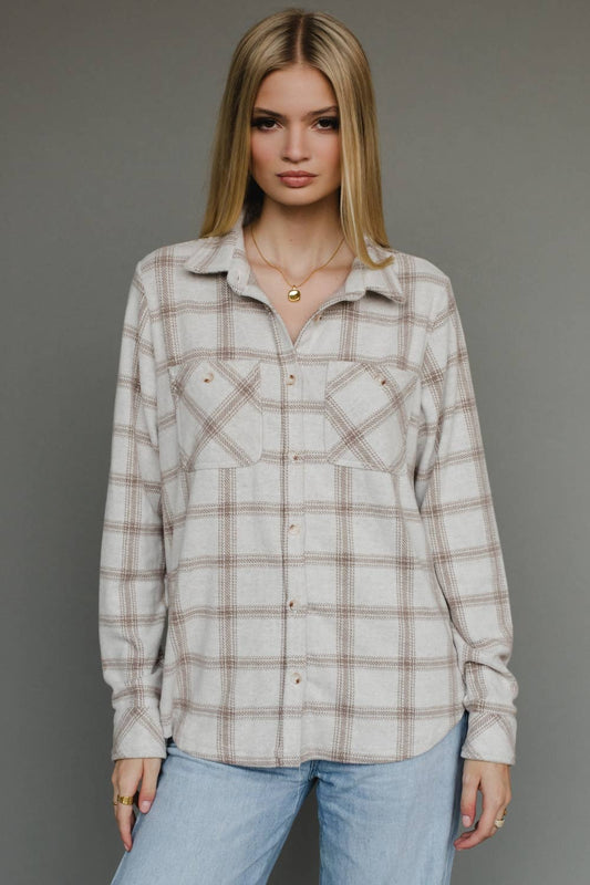 Arlette Plaid Top