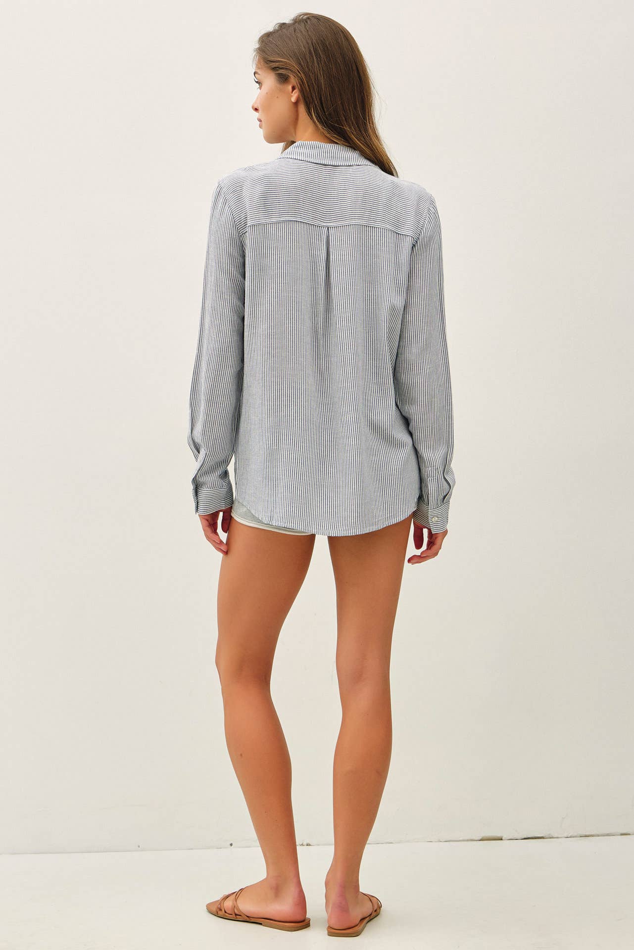 Paige Stripe Button Down Shirt