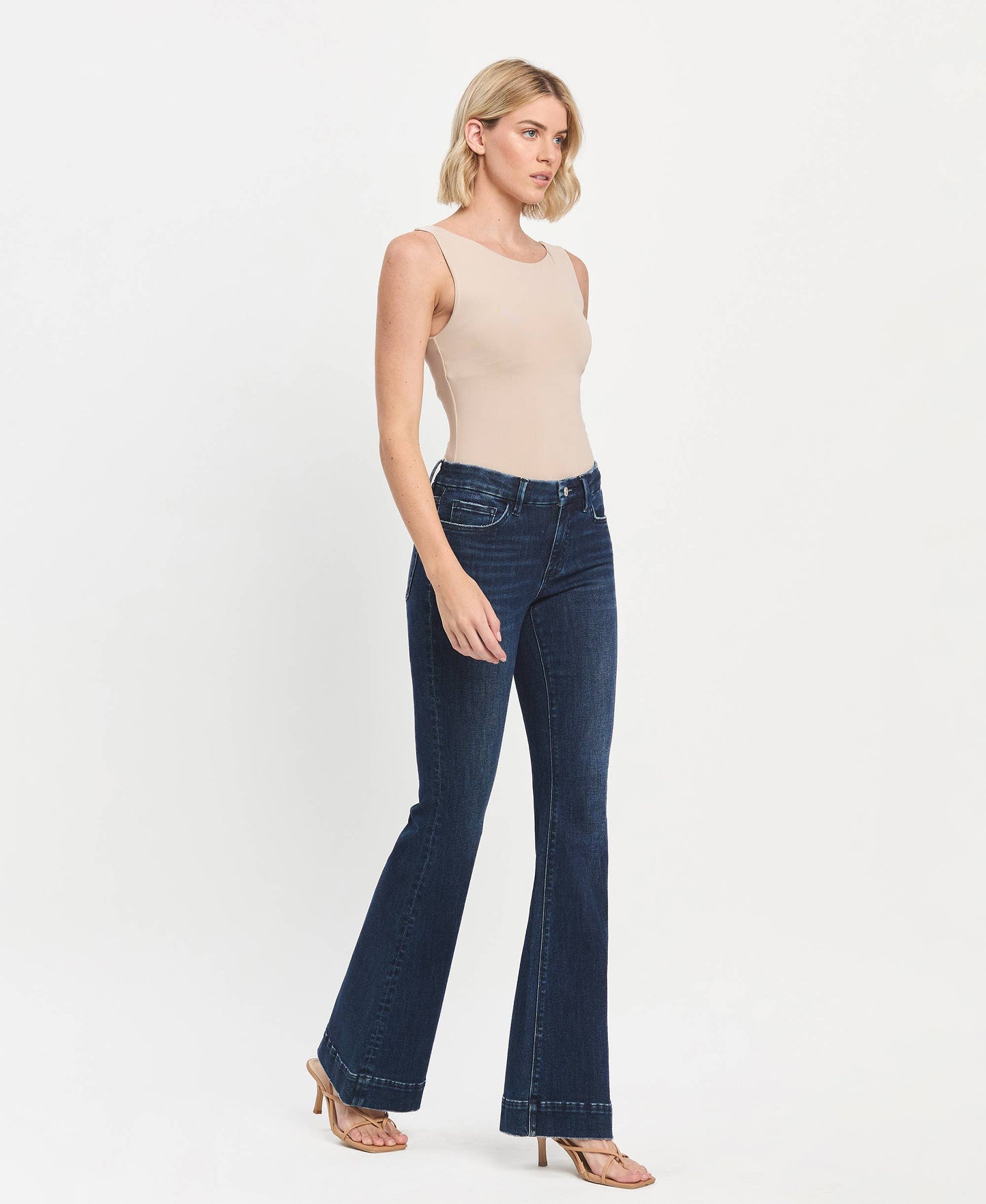 Joanie Mid-Rise Flare Jeans