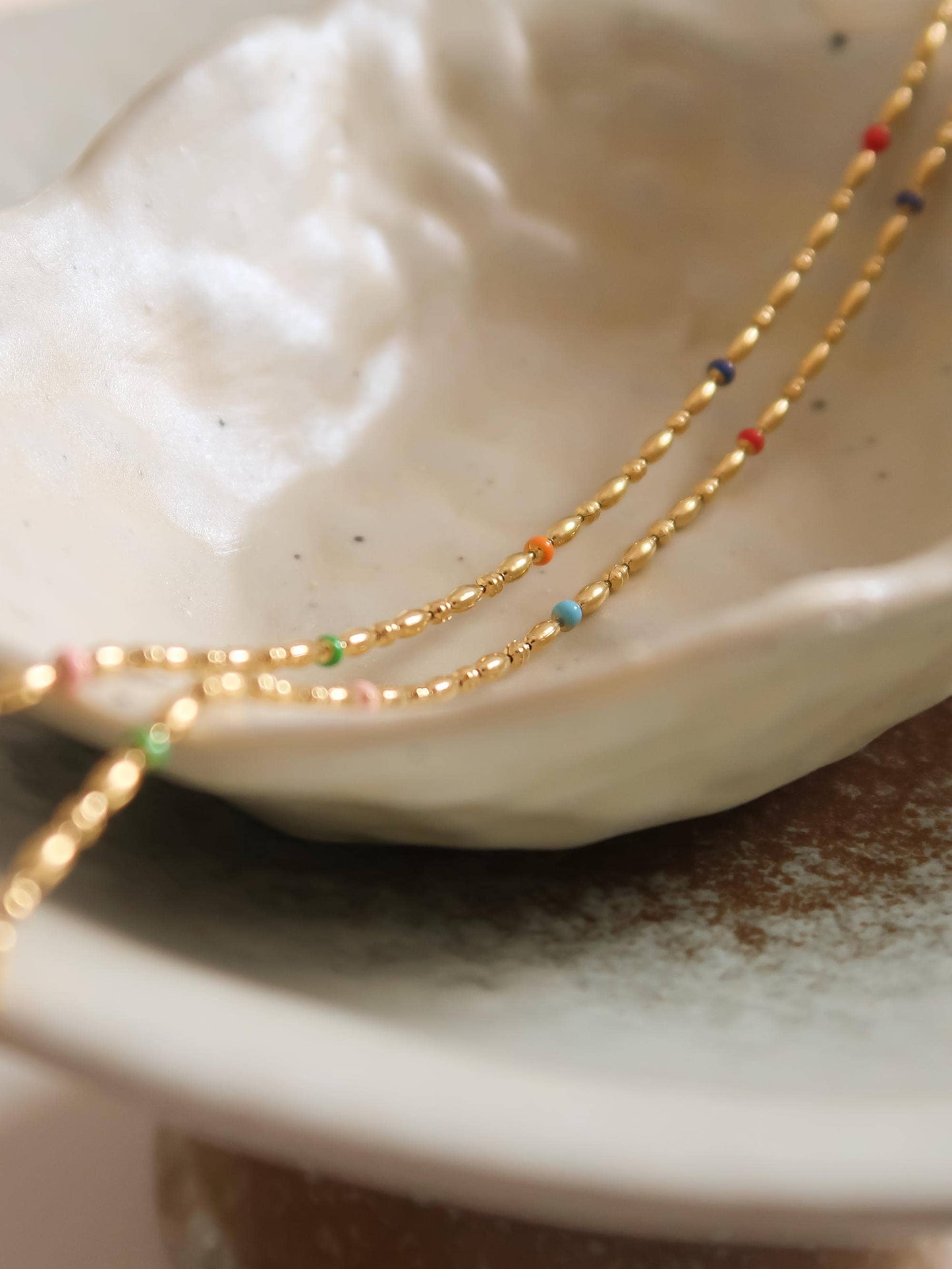 Taven 18K Beaded Necklace