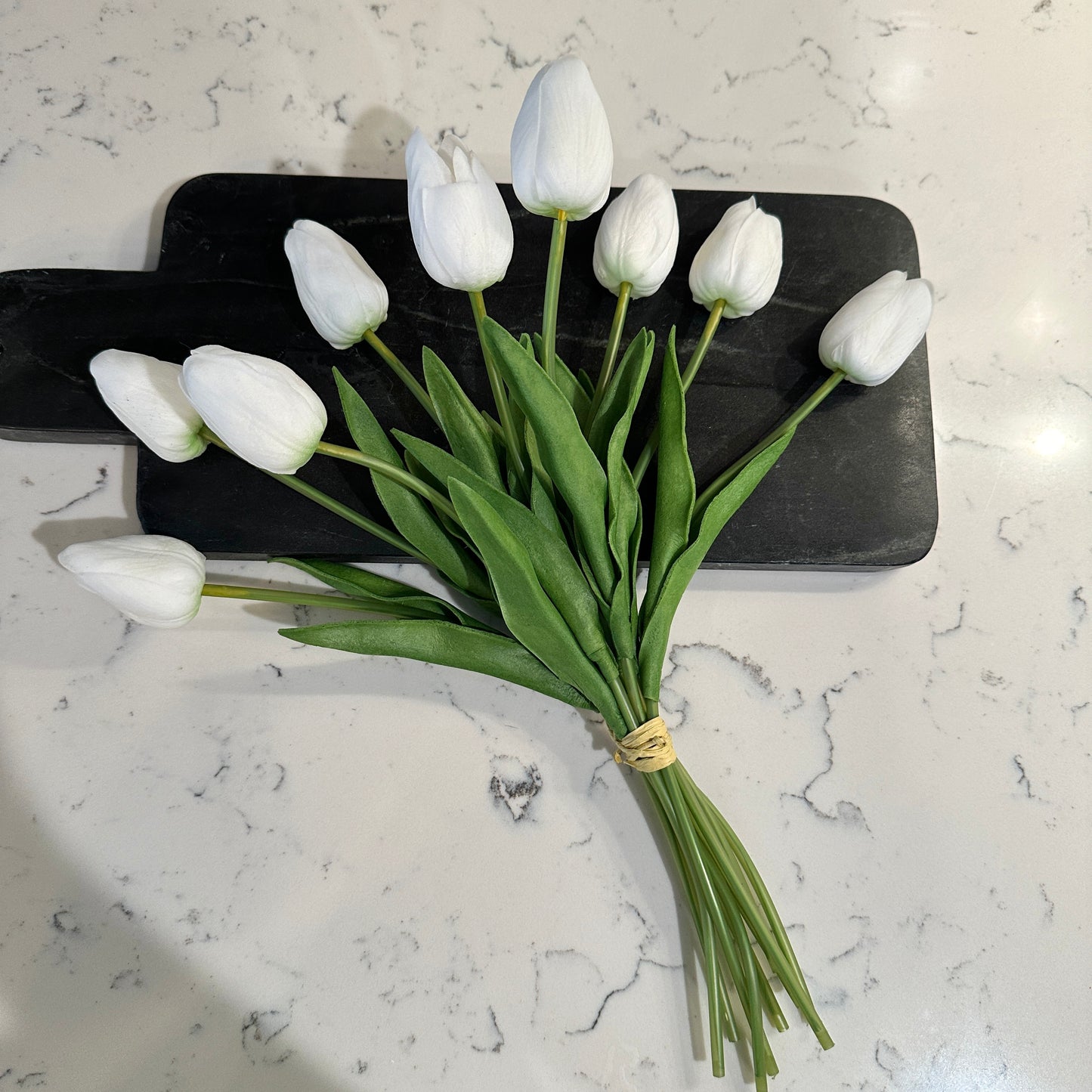 White Tulip Bunch