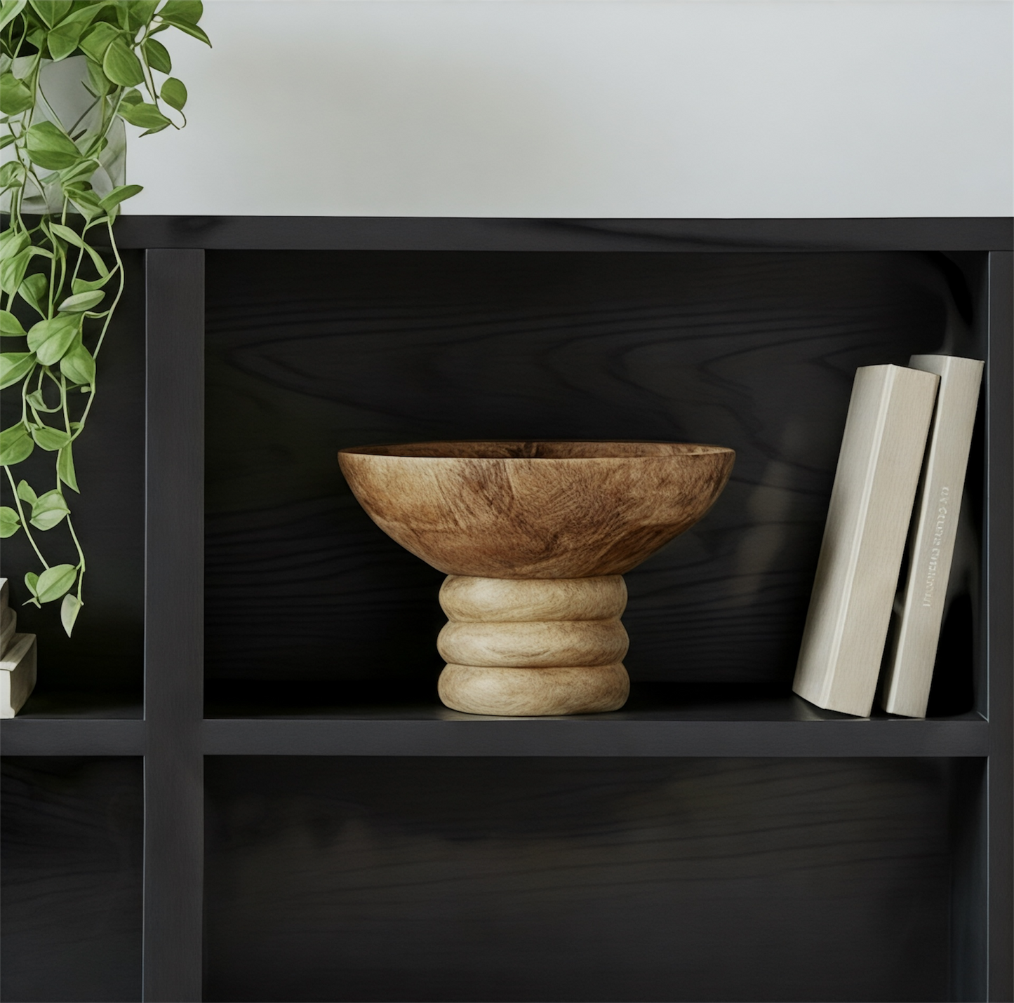 Ribbed Mango Wood Bowl