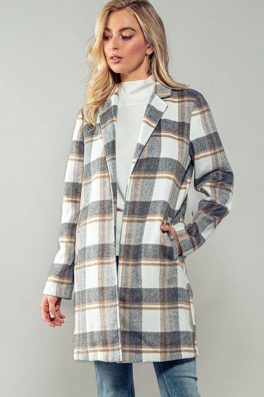 Caite Plaid Coat