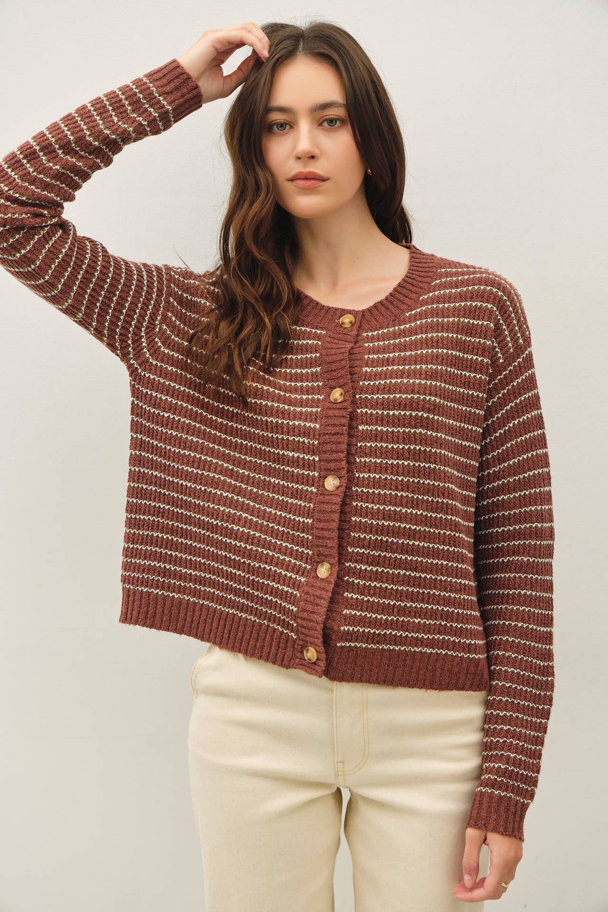 Corrie Waffle Knit Cardigan