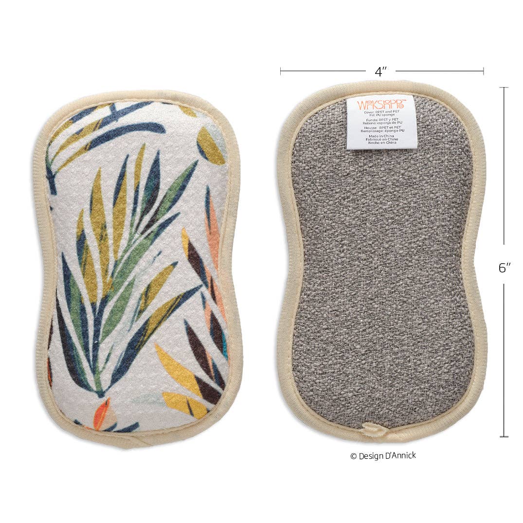 S/4 Colorful Leaves Reusable Scrubbies