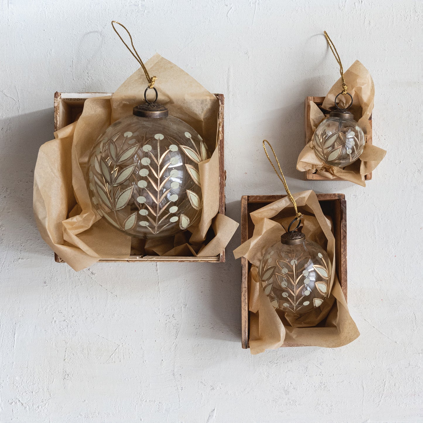 Etched Glass Ornament