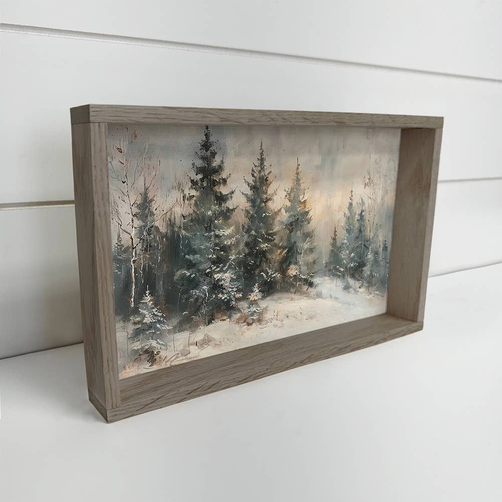 Snow Covered Forest Print