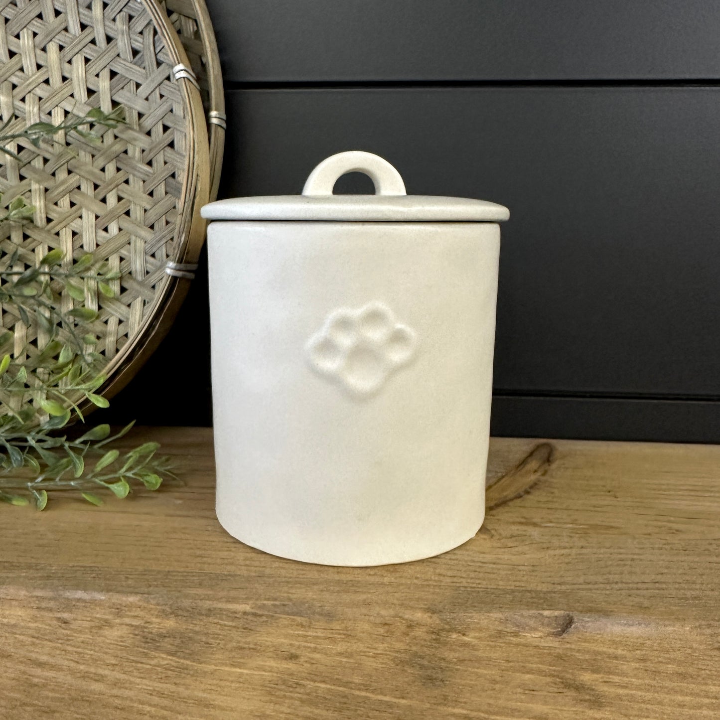 Stoneware Treat Canister