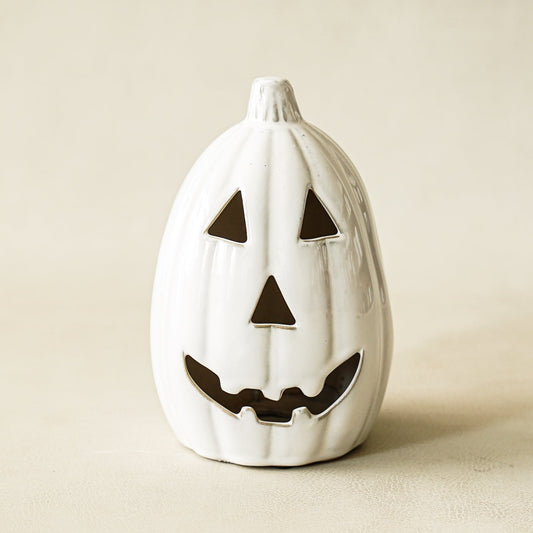 Tall Ceramic Jack-O-Lantern